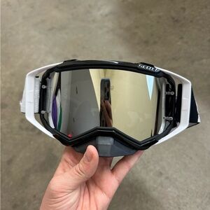 Scott Black and White Reflective Ski Goggles